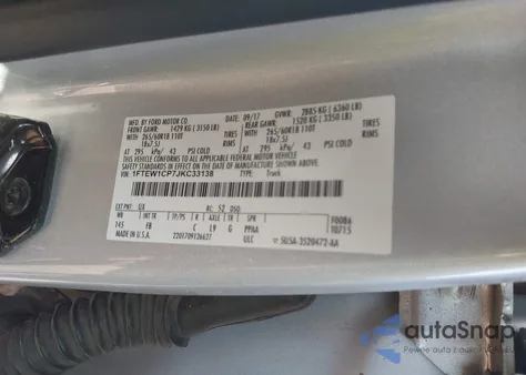 2018 Ford F-150 Xlt from USA, damaged, VIN 1FTEW1CP7JKC33138